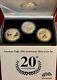 2006 American Eagle 20th Anniversary Silver Coin Set Proof, Reverse Proof, UNC