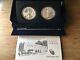 2013 W Reverse Proof & Enhanced Silver Eagle 2 Coin West Point Set With Box/coa