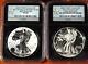2013 W Reverse Proof Silver Eagle NGC PF70 & Enhanced SP70 2 COIN WEST POINT SET