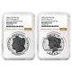 2023-S Reverse Proof $1 Morgan and Peace Dollar 2pc Set NGC PF69 Brown Label