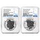 2023-S Reverse Proof $1 Morgan and Peace Dollar 2pc Set NGC PF70 ER Blue Label